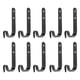 thumbnail image 3 of 10 unids Hogar J forma Ganchos colgantes Hierro Hierro Simple Hanger Ganchos con tornillos, 3 of 5