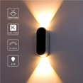 thumbnail image 1 of Bewildely Lámpara de pared LED magnética de 6 W, aplique de pared hacia arriba y hacia abajo, CA interior 85-265 V, blanco cálido para Home Bar Cafe Iluminación y accesorios No.2 Bewildely HA024421-02, 1 of 6