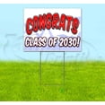 thumbnail image 1 of Congrats Class Of 2030 (18" x 24") Yard Sign, Includes Metal Step Stake, 1 of 6