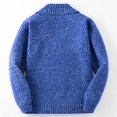 thumbnail image 3 of uikmnh Jackets For Men,Knit Sweater Men's Loose Top Solid Color Simple Casual Sweater,Size XL, 3 of 4