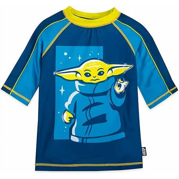 Star Wars Rash Guard Swim Shirt Boy Size 7/8