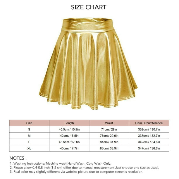 Gold pleated outlet skirt walmart