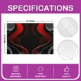 thumbnail image 2 of Erosebridal Black Red Placemats Set of 4, Geometric Stripe Table Mats for Dining Table Set of 4, Stylish Place Mats for in Door Dinning, Kitchen Decor, 2 of 4