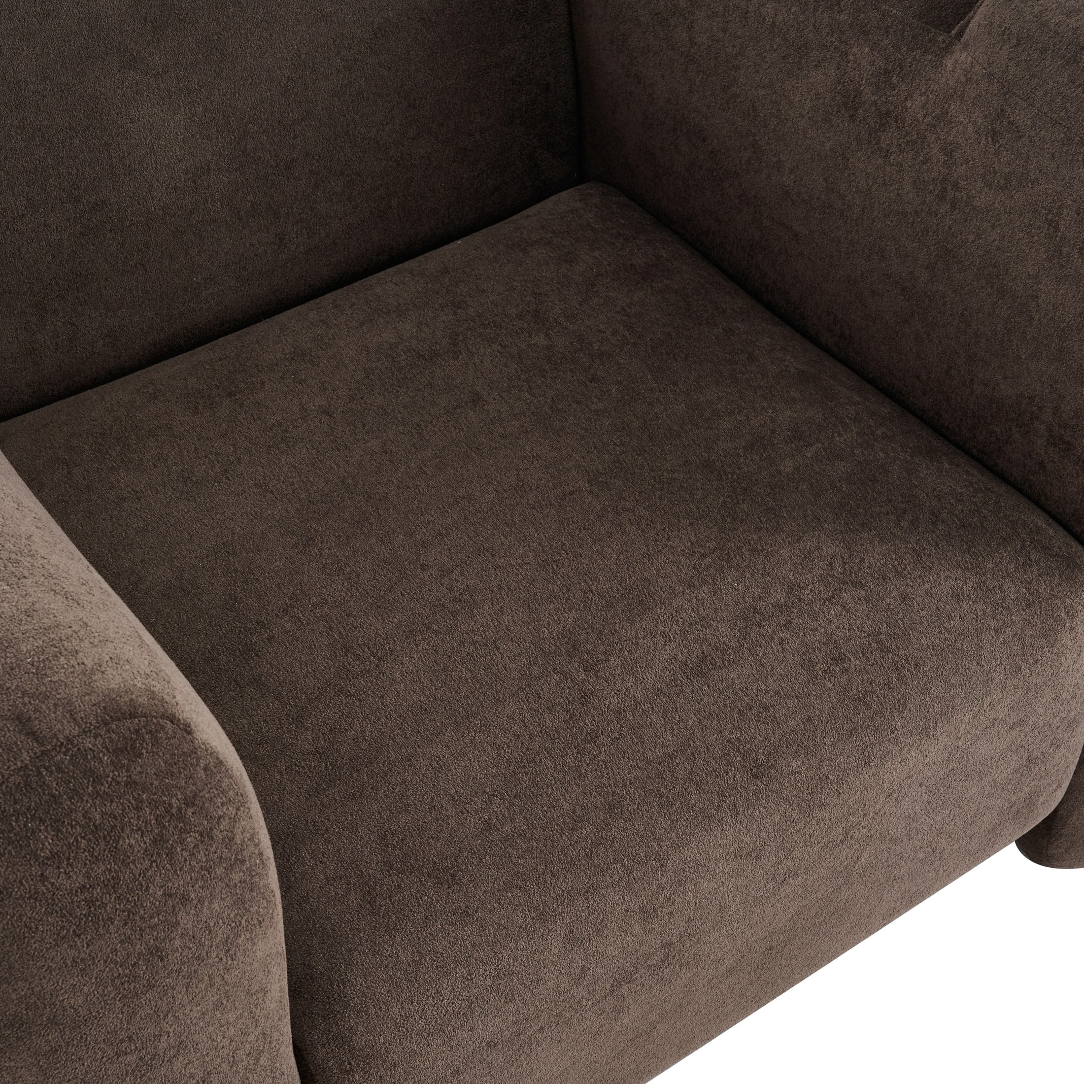 Christopher Knight Home Velvet Club Chair, Plush Upholstered Accent Chair with Channel Stitching, Dark Brown