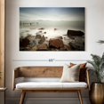 thumbnail image 3 of Elephant Stock Foggy Beach Wall Art - Horizontal Canvas Wall Art - Living Room Wall Decor - Beach Canvas - Brown And Gray Decor - 51" x 34", 3 of 8
