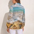 thumbnail image 2 of Starfish Beach Long Sleeve Blouse Woman Streetwear Casual Shirts Summer Oversize Woman Streetwear Clothing Birthday Present, 2 of 7
