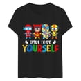 thumbnail image 1 of JAKANYQ T-Shirts pour Femmes Sensibilisation T-shirt Mignon, 1 of 6