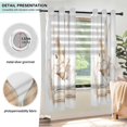 thumbnail image 3 of Yayeee Window Curtains Light Filtering 63"x42" Grommet Panel Pair Home Living Room Decor, Rabbit Read Book, 3 of 7