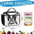 thumbnail image 6 of Herdesigns Bostonterrier Dog Large Backpack Set with Lunch Box Lightweight Water Resistant Travel Laptop Backpacks Casual Daypacks for Women Men, 6 of 8