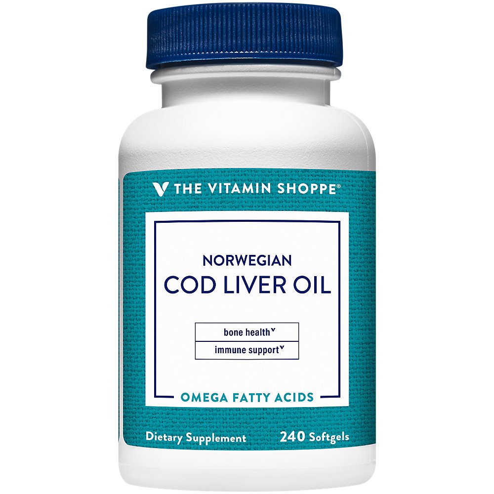 The Vitamin Shoppe Norwegian Cod Liver Oil, Natural Rich Source of
