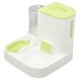 thumbnail image 3 of Bebedero para gatos y mascotas, comedero para comida con recipiente para comida de 2,2 l, dispensador de agua automático para perros de 1 l, comedero para comida, color verde, 3 of 15