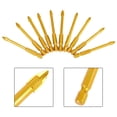 thumbnail image 4 of Lefu 10x Hex Shank Titanium Ceramic Tile Marble Glass Drill Bit Cross Spear Head 6mm, 4 of 10