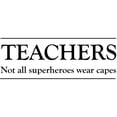 thumbnail image 3 of CafePress - Teachers Not All Superheros Pajamas - Women's Short Sleeve Print T-Shirt and Pants Light Cotton Pajama Set, 3 of 7