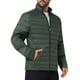 thumbnail image 4 of CHAQUETA PUFFER QUILTED CON CREMALLERA Y CUELLO ALTO PARA HOMBRE INSPIRAR CHIC, COLOR SÓLIDO, TALLA XL, VERDE OSCURO, 4 of 6
