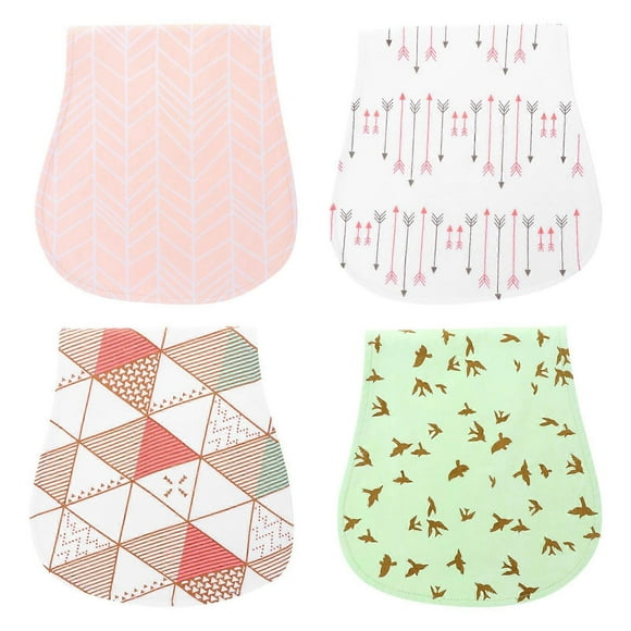 Baby Burp Cloths Cotton Bibs for Baby Burping Towels 4Pc