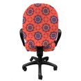 thumbnail image 3 of Tribal Office Chair Slipcover, Ornamental Composition of Flowers with Elements Timeless Oriental Motifs, Protective Stretch Decorative Fabric Cover, Standard Size, Multicolor, by Ambesonne, 3 of 5