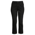 thumbnail image 4 of Time and Tru Women's Straight Crop Jeans, 4 of 5