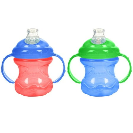Nuby 8 oz No-Spill Cup with Super Spout - 2 Pack (Red/Blue)