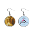 thumbnail image 1 of Blonde Back Babe Girl Pretty GAL Pendientes de sandía verano lóbulo desgaste Unbranded M, 1 of 3