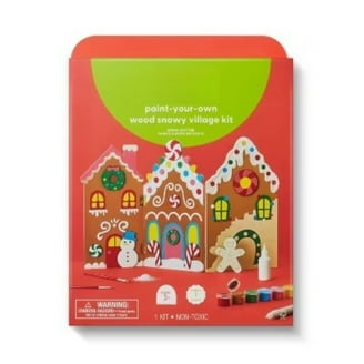 Works of Ahhh Holiday Craft Set - Gingerbread House Wood Paint Kit