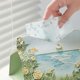 thumbnail image 3 of Tissue Box Cover Oil Painting Tissue Box Leather Tissue Storage Holder Home Living Paper Drawer Case Creative Kitchen Tissue Organizate Box, 3 of 4