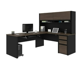 Bush Series C L Shaped Desk And Hutch Walmart Com