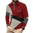 thumbnail image 1 of Birdeem T-Shirts à Manches Longues pour Hommes T-Shirts Décontractés Imprimés à Fermeture Éclair T-Shirt à Manches Longues Col Rabattu T-Shirts à Manches Longues pour Hommes, 1 of 5