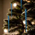 thumbnail image 4 of Comons 30 Piezas De Adornos De Carámbanos Navideños, Tiras De Hielo Roscadas, Colgantes Decorativos Para Árboles De Navidad Para Fiestas De Navidad, Bodas (Azul 5,1 Pulgadas), 4 of 5