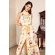 thumbnail image 3 of Vestido Bellabarnetten Floral Cuello Alto sin Mangas Midi, 3 of 8
