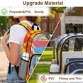 thumbnail image 5 of Xoenoiee Fire Fighting Truck Print 17 Inch Backpack for Kids Boys 17 Inch Clear Backpacks Transparent Large Schoolbag PVC See Through Bookbag Rucksack Satchel for Kindergarten Primary Student, 5 of 7