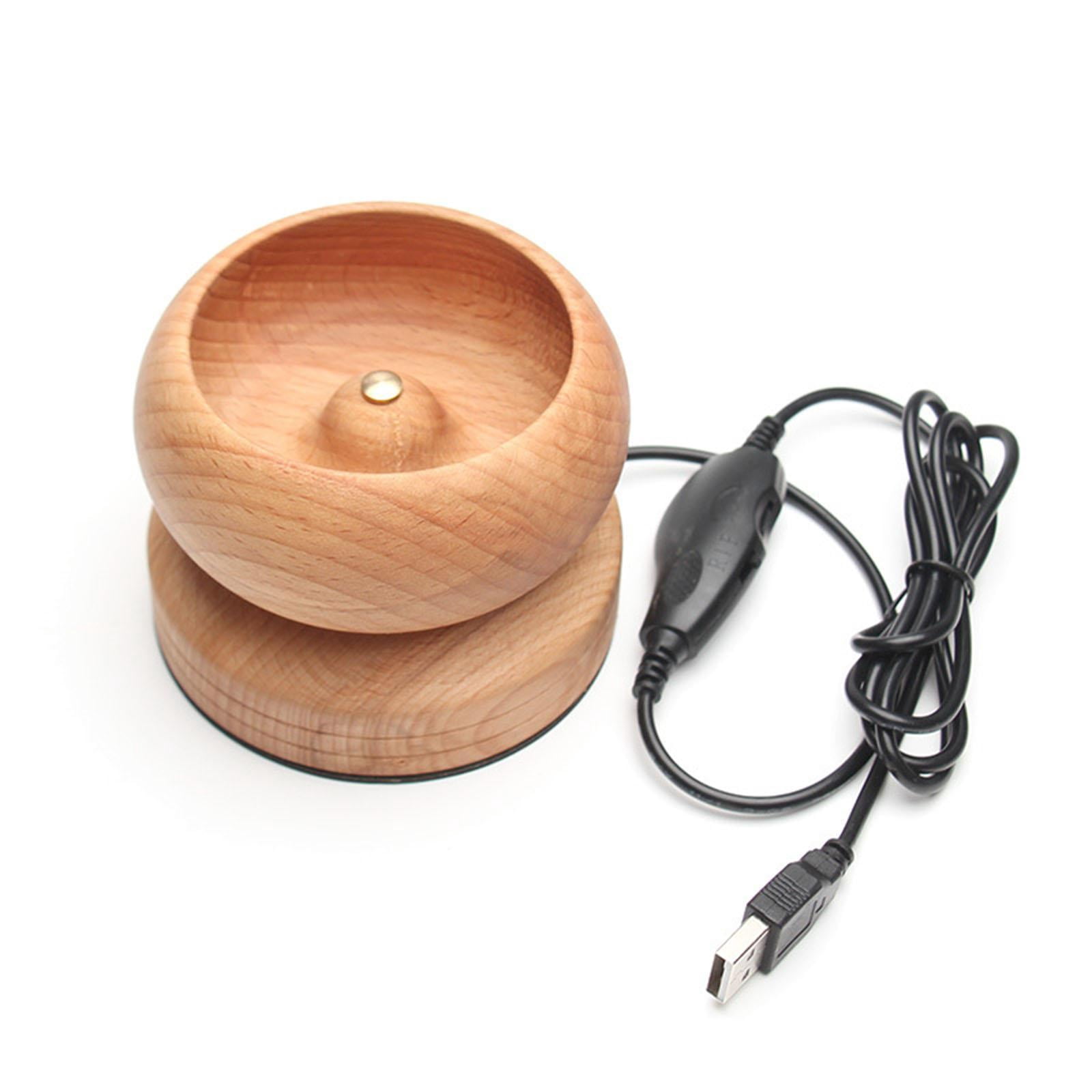 Milageto Electric Bead Spinner Bead Bowl Beads Loader Easy to Use USB Automatic Wood Bowl