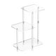 thumbnail image 2 of Mesa auxiliar de acrílico de 3 niveles para tomar café, minimalista, transparente y ahorradora de espacio. Cuadrado, 2 of 8