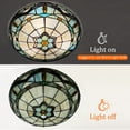 thumbnail image 7 of Capulina Tiffany 16" 3-Light Flush Mount Lights, 7 of 7