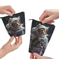 thumbnail image 3 of Xecao Cat Astronaut In Space Print Telescopic Pencil Bag Pen Holder Pop Up Stationery Case Stand-up Retractable Transformer Bag Standing Organizer, 3 of 6