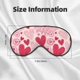 thumbnail image 5 of PAYOHTO Pink Hearts Soft Sleep Mask Comfort Pure Silk Eye Cover for Travel Office Camping, 5 of 7