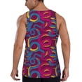 thumbnail image 3 of Gaeub Colorful Snake Men's Athletic Tank Top, Workout Sleeveless Shirts, Running Tank Tops for Gym, Running, Training - 4X-Large, 3 of 9