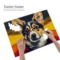 thumbnail image 2 of 500 Piece Corgi Dog Wooden Jigsaw Puzzle For Adults – Vibrant Artistic Pet Theme, Fun Challenging Brain Exercise, Stress Relief Gift, Home Art, 2 of 7