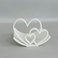 thumbnail image 2 of Jierger Cute Heart Shaped Toilet Paper Holder Stylish Home Bathroom Organizer with Adorable Double Heart Design for Roll Storage Saving Plastic Rack for Table Counter Floor Wall, 2 of 8