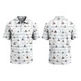 thumbnail image 2 of Mfakffe Hawaiian Shirts for Men Summer Short Sleeve Button Down Casual Polo Shirts Tropical Beach Tee(Gray,3XL), 2 of 5