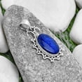 thumbnail image 3 of Natural Lapis - Afghanistan 925 Sterling Silver Pendant Jewelry P-1249 SDP120718, 3 of 5