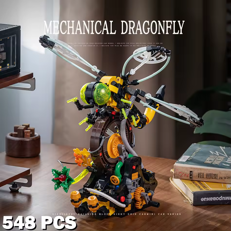 thumbnail image 2 of GZBrick Mechanical Dragonfly Building Sets Compatible with Lego Insect Steampunk for Boy Girls 548PCS, 2 of 7