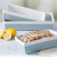 thumbnail image 4 of 3 Piece Oven to Table Stoneware Bakeware, Baking Dish & Casserole Set - Dusty Blue, 4 of 6