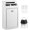 White, variant on Metal Donation Box with Lock - Wall Mounted Box with Slot for Deposit, Drop with Lock and Slot for /Office/Outdoors 10.2 x 5.6 x 2.9 Inch(Black)