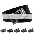 thumbnail image 3 of Jessboyy Men's Canvas Woven Belt No Hole Automatic Buckle Ratchet Belts Work Casual Outdoor Hiking Adjustable Web Belt Gray,Free Size, 3 of 7