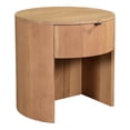 thumbnail image 2 of Moe's Home Collection Theo Solid Wood 1-Drawer Bedroom Nightstand in Natural, 2 of 8