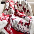 thumbnail image 4 of SAFAVIEH Prancer Sherpa Throw, 50" x 60", Red, 4 of 6
