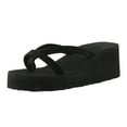 thumbnail image 2 of Women Slipper Slides Sandals Casual Soft Ladies Shoes Thick Sole Flip Flops Fashion Comfortable Soft Beach Flip Sandals Slippers Black CN:38/US:7, 2 of 9