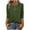 1-army green button shirts for women, variant on UPPADA Womens Fall Tops Long Sleeve Shirts Casual Button Up Tunic Top Trendy Crewneck Solid Basic Tees Cute Comfy Outfit Army Green,L