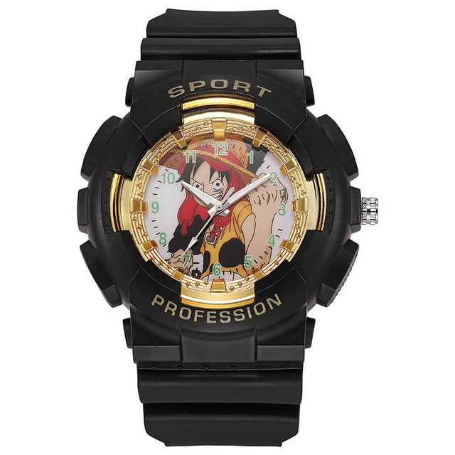Reloj Electrónico Huangchenghong Rey de los Ladrones Anime Luffy Impermeable para Niños y Niñas