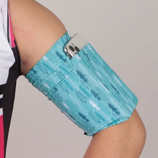 Cinturón de brazo para teléfono móvil, cinturón para correr, cinturón elástico que se ajusta al cuerpo, bolso para el brazo para montañismo al aire libre, bolso para la muñeca de gran